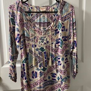 Patterned tunic